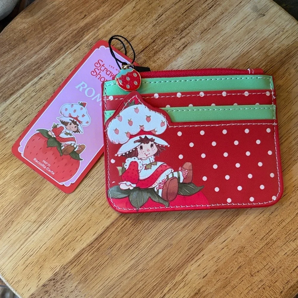 NWT~ ROMWE Strawberry Shortcake Kids/ Women Small Card Wallet 🍓 - Picture 4 of 11